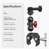Mechrig 360 1/4"-20 Super Clamp Mount Kit with Ballhead Magic Arm Universal Camera Mount with Screws for DSLR