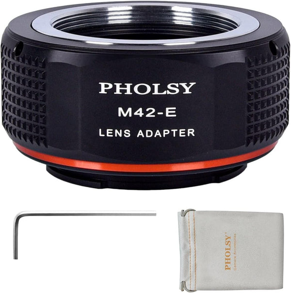 M42 to E Mount Adapter for M42 42mm Screw Mount Lens to E Mount Camera, Compatible with Sony a1, a9ii, a7 Series, NEX