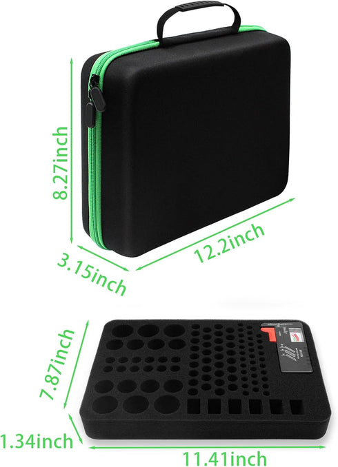 9V 7 Pack 111 Battery Organizer Storage Case with Tester for AA AAA C D Battery Holder Batteries Variety Batteries Mesh