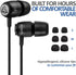 LUDOS Clamor 2 PRO Wired Earbuds, Noise Isolating Earphones with Microphone, Memory Foam for iPhone, Samsung, Kids