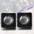 Computer Speakers for Desktop PC, Laptop, Mac, USB 2.0 Mini Wired Combination Speaker, Dual Stereo with Volume Control.