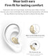Smallest Wireless Mini Bluetooth Earbud with Mic for iPhone & Android - 4-5 Hour Playtime (Skin)