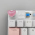 Personalized Cute Love Heart Keycap, Handmade OEM Profile DIY Custom Backlit Keycap for Mechanical Keyboard MX Switch