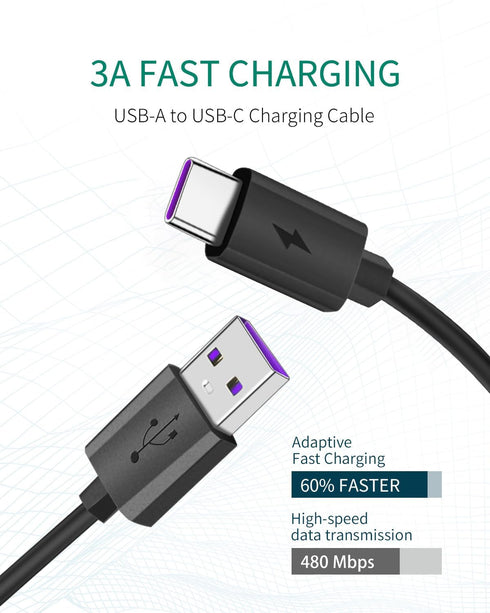 Type C Charging Cable for Power Banks Compatible with iWalk, Spigen PocketBoost, Anker, RAVPower
