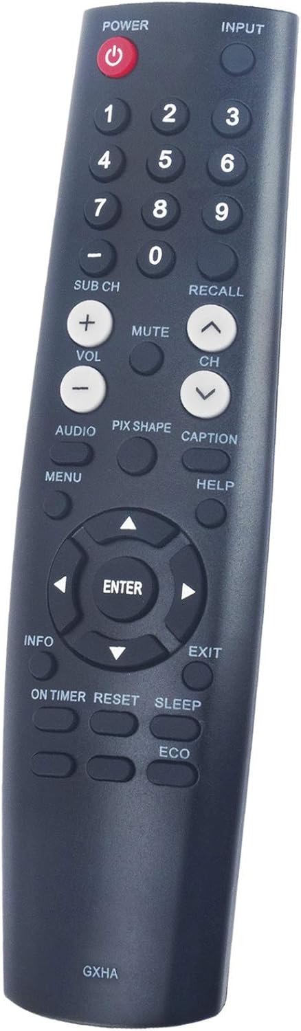 New GXHA Replacement Remote Control for Sanyo LCD LED TV DP50843 DP58D33 DP55D33 FVD5833