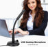 Blapsuro USB Computer Microphone,Plug and Play Desktop PC Laptop Microphone with Mute Button and LED Indicator
