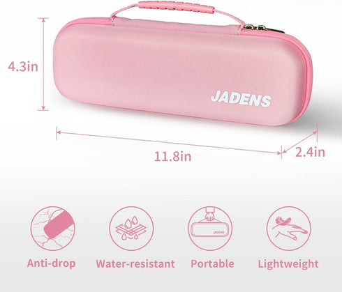 JADENS Portable Carry Case for Compatible Portable Printers, Compact Lightweight Design, Shockproof Waterproof (Pink)