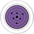 Anime Style Japanese Manga Comic Pattern PopSockets PopGrip for MagSafe, Black Purple Design