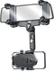 Rearview Mirror Phone Holder for Car, 360° Rotating and Retractable Mobile Phone Mount for Auto Visor, Adjustable GPS