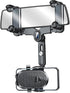 Rearview Mirror Phone Holder for Car, 360° Rotating and Retractable Mobile Phone Mount for Auto Visor, Adjustable GPS