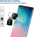 AACL Glass Screen Protector for Samsung Galaxy S10 Plus, 6.4-Inch, 2 Pack, Curved Tempered Glass, Black, Fingerprint