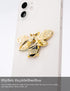 Allengel Bee Phone Ring Holder Finger Kickstand with Crystal for iPhone or Smartphone Cases