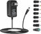Universal AC Adapter 15V 1A Power Supply, 15W AC110V to DC15V Driver with 8 DC Plug Tips
