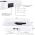 Qoosea MP3 Portable CD Player with Bluetooth, Wall Mountable CD Players Music Player Home Audio Boombox with Remote