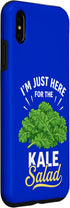 Funny Kale Salad Comfort Food Lovers I'm Just Here for The Kale Salad Case for iPhone Xs Max
