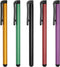 MECCANIXITY 5pcs Universal Capacitive Stylus Pens for Touch Screens, Black, Gold, Purple, Red, Green