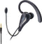 Wired Mono Single Headset Earphone with Bendable Boom Arm Mic, Adjustable Ear Angle, 15mm Driver, 3.5mm TRRS Plug