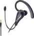 Wired Mono Single Headset Earphone with Bendable Boom Arm Mic, Adjustable Ear Angle, 15mm Driver, 3.5mm TRRS Plug