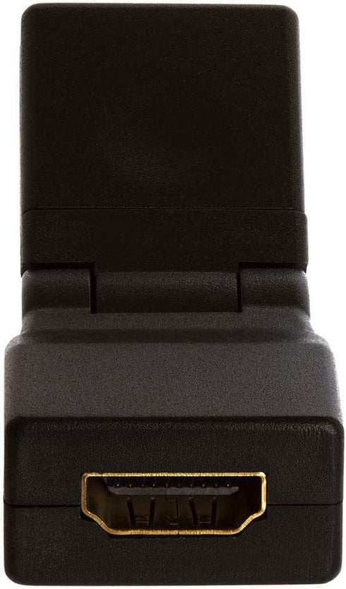 Cmple - HDMI Female to HDMI Female Extender, 4K 3D Swivel Adapter for TV, Monitors, Projector