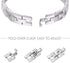 NewWays Compatible for SAMSUNG Galaxy Watch 7 6 Classic 6 5 4 Band - 20mm Stunning Diamonds Bracelet, 40mm 44mm 42mm