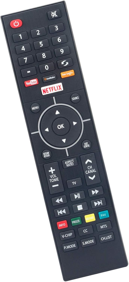 Replace Remote Control for Westinghouse TV Models, Compatible with WE50UB4417, WE55UB4417, WE65HN4108, and More