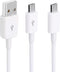 CERRXIAN 3Ft USB 2.0 Type A Male to 2 Micro USB Male Splitter Y Data Charge Connector Adapter Cable (White)