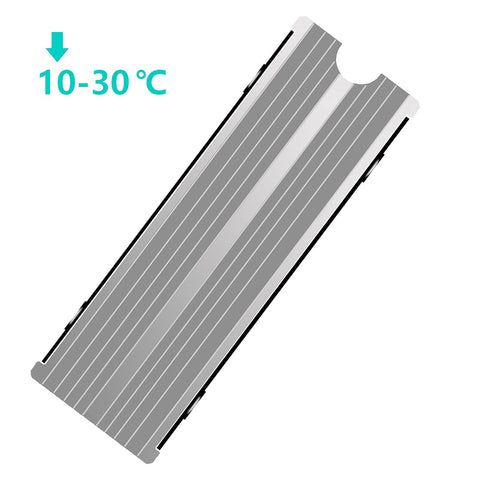 SGTKJSJS M.2 Heatsink Cooler 2280 SSD Double-Sided Heat Sink with Thermal Silicone Pad for PS5/PC