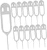 OSALADI 50pcs Sim Card Remover Tool Long Stainless Steel Pin Phone Sim