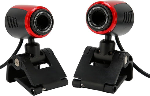 360 USB Camera, USB2.0 16MP HD Webcam with MIC and Optical Lens for Laptops and Desktop Computers