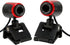 360 USB Camera, USB2.0 16MP HD Webcam with MIC and Optical Lens for Laptops and Desktop Computers