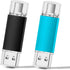 MAKACTUA 2 Pack 128GB 3.0 128GB 2-in1 Type-C USB Flash Drive USB-C Thumb Drives Memory Stick Jump Drive