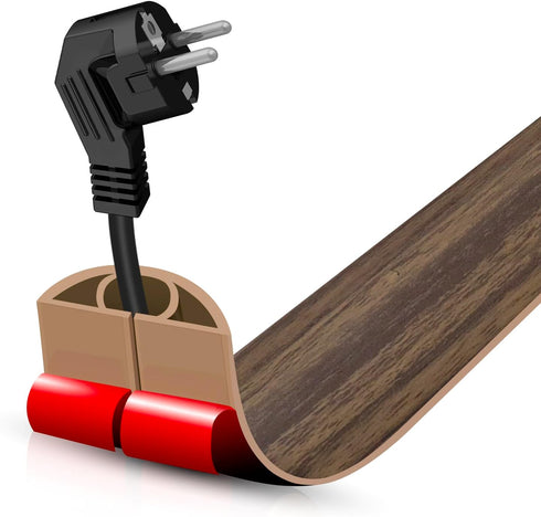 DBHXXMB-HH Floor Cord Cover Self Adhesive Cord Hider,3.3FT Cable Management, Extension Strip Protector