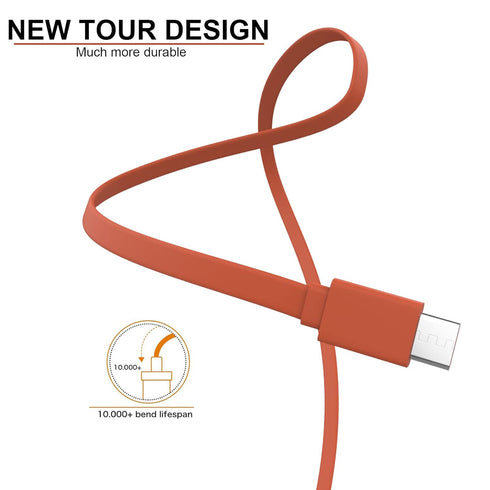 Sqrmekoko New Tour Flat Charging Power Supply Cable - Compatible with JBL Charge 5, Flip 6, Flip 5, Charge 4