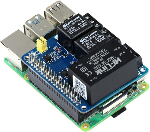 Home Automation HAT for Raspberry Pi - 2 Ch 5V Optocoupler Smart Relay HAT Control for 2 Devices