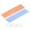 MECCANIXITY Copper Heatsink 70x20x3mm, Thermal Pad and Rubber Ring for M.2 SSD Memory, PC, Laptop Cooler Set