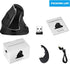Ergonomic Vertical Mouse: 2.4G Bluetooth Dual Mode Optical Computer Mice, Wireless Rechargeable Mouse with Removable
