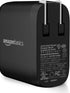 Amazon Basics 36W 15/14/13/12/11/X, 2.34 2.21 1.09 inches, Dual Port USB-C Wall Charger with Power Delivery, Foldable