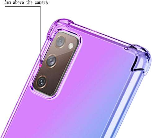 Osophter Clear Case for Galaxy S20 FE 5G, Transparent Reinforced Corners, TPU Shock-Absorption Cover