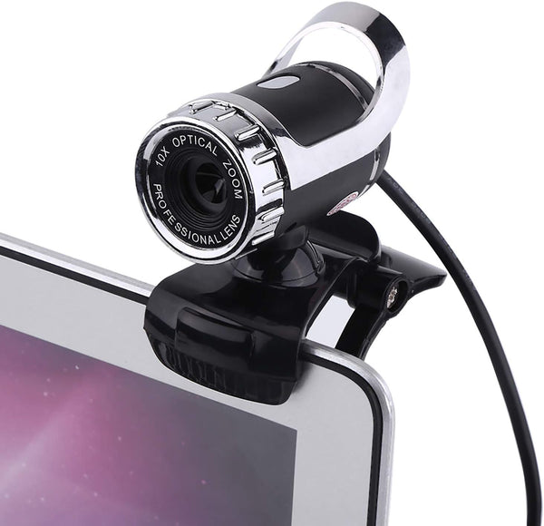 Sonew Webcam Camera, USB 2.0 12M Pixels Clip-on Webcam PC Camera with 360