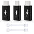 TechMatte 3 Pack Lightning to USB-C Adapter, PD Fast Charging for iPhone 15/Plus/Pro/Pro Max & More Type C Devices,