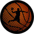 Basketball Game Player Sport Ball Team Dunk PopSockets Standard PopGrip
