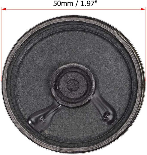 uxcell 0.5W 8 Ohm Micro Internal Speaker Magnet Loudspeaker 50mm Dia 4pcs