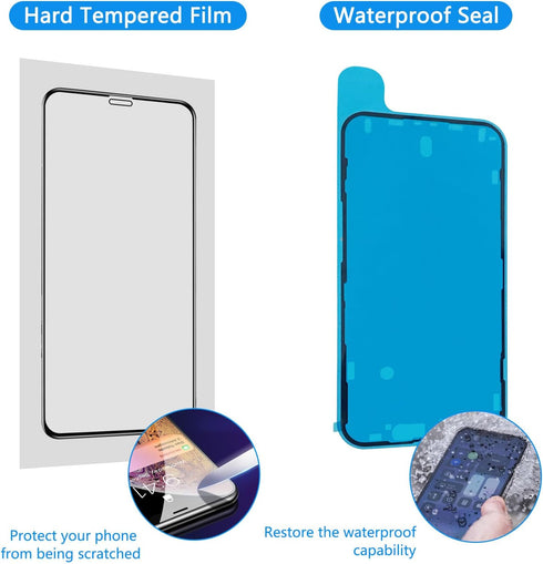iPhone 8 Screen Replacement - Black Full Assembly 4.7" 3D Touch LCD Display with Repair Tools
