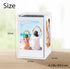 Rekeen Instax Mini Frames and Holder, Displays 4 Instant 54 mm x 86 mm Photos, Clear Acrylic Picture Box, Vase or Pen