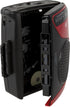 GPX Portable Cassette Player, Compatible With Headphone, 3.54 x 1.57 x 4.72 Inches, Requires 2 AA Batteries - Not Included, Red/Black (CAS337B) Black/Red