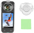 LICHIFIT Transparent Lens Cover Detachable Camera Lens Protector Case for Insta360 X3 Panoramic Camera