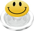 PopSockets PopGrip for MagSafe - Yellow Smile Happy Peace Smiling Face Cute Humor Awesome