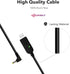 Mirkit 2.5mm USB Charger Cable with Light Indicator for Baofeng Battery UV-5R and UV-82 High Capacity Batteries