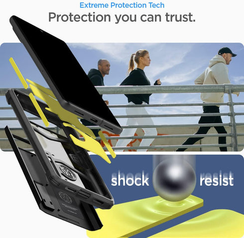 Spigen Tough Armor Case for Pixel 7 (2022) - Black, Durable Protection & Stylish Design.