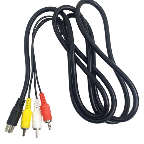 AFUNTA 6 Feet RCA Connection Cord, Standard AV Cable Compatible with Sega Genesis 2 & 3